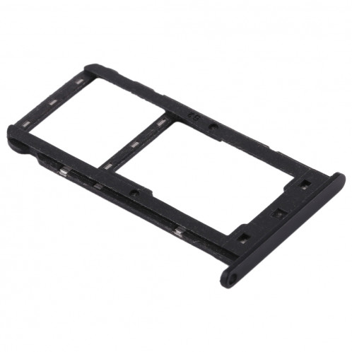Bac Carte SIM + Bac Carte SIM / Carte Micro SD pour Huawei Enjoy 7 (Noir) SH506B1414-06