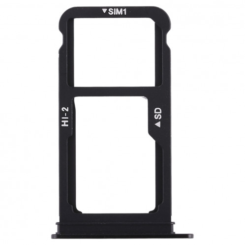 Bac Carte SIM + Bac Carte SIM / Carte Micro SD pour Huawei Mate 10 (Noir) SH507B680-06