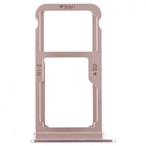 Bac Carte SIM + Bac Carte SIM / Carte Micro SD pour Huawei Mate 10 (Gold) SH507J406-06