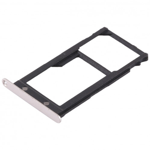 Bac Carte SIM + Bac Carte SIM / Carte Micro SD pour Huawei G8 (Argent) SH509S152-06