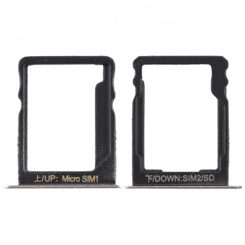 Bac Carte SIM + Bac Carte SIM / Carte Micro SD pour Huawei Enjoy 5s (Gold) SH515J240-06