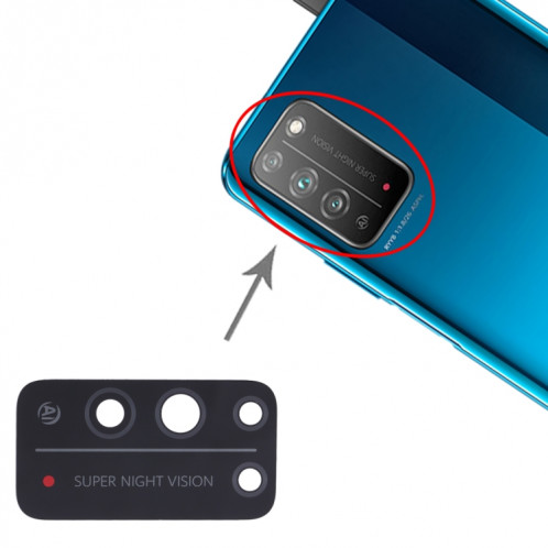 Objectif de caméra arrière 10 PCS pour Huawei Honor X10 5G SH6526403-05