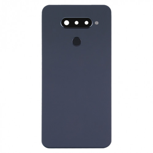 Couvercle arrière de batterie d'origine avec couvercle d'objectif de caméra pour LG Q70 / LM-Q620WA LM-Q620VAB LM-Q730N (noir) SH37BL919-06