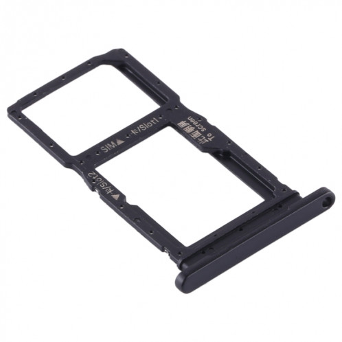 Plateau pour Carte SIM + Plateau pour Carte SIM / Plateau pour Carte Micro SD pour Huawei P smart Pro 2019 (Noir) SH845B899-04