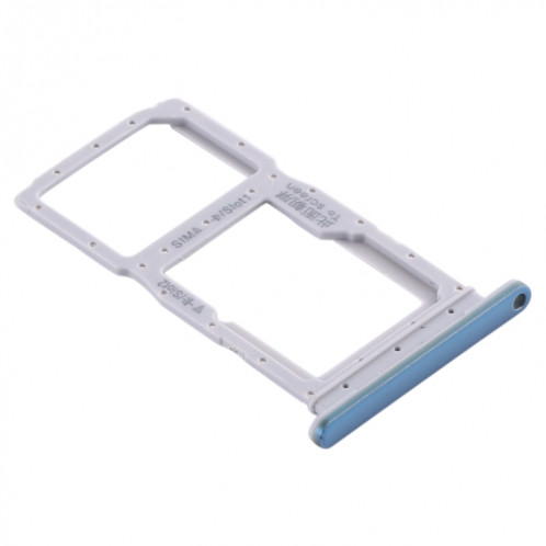 Plateau pour Carte SIM + Plateau pour Carte SIM / Plateau pour Carte Micro SD pour Huawei P smart Pro 2019 (Bleu) SH845L627-04