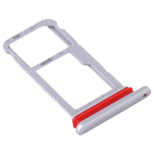 Plateau pour carte SIM + plateau pour carte Micro SD pour Huawei Honor Waterplay (Argent) SH847S925-04