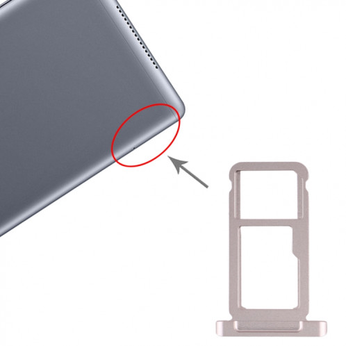 Plateau Carte SIM + Plateau Carte Micro SD pour Huawei MediaPad M5 10 (Version 4G) (Or) SH855J1636-04