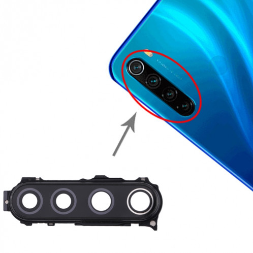 Couvercle d'objectif de caméra pour Xiaomi Redmi Note 8 (Noir) SH062B672-04