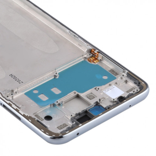 Boîtier avant d'origine plaque de cadre LCD pour Xiaomi Redmi Note 9S / Note 9 Pro (Inde) / Note 9 Pro Max (argent) SH068S1619-06