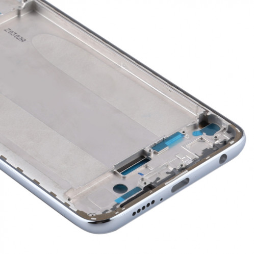 Boîtier avant d'origine plaque de cadre LCD pour Xiaomi Redmi Note 9S / Note 9 Pro (Inde) / Note 9 Pro Max (argent) SH068S1619-06