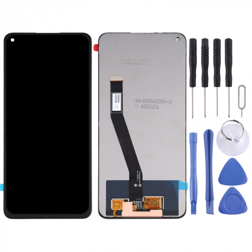 Écran LCD d'origine et assemblage complet de numériseur pour Xiaomi Redmi Note 9 / Redmi 10X 4G (noir) SH070B158-06