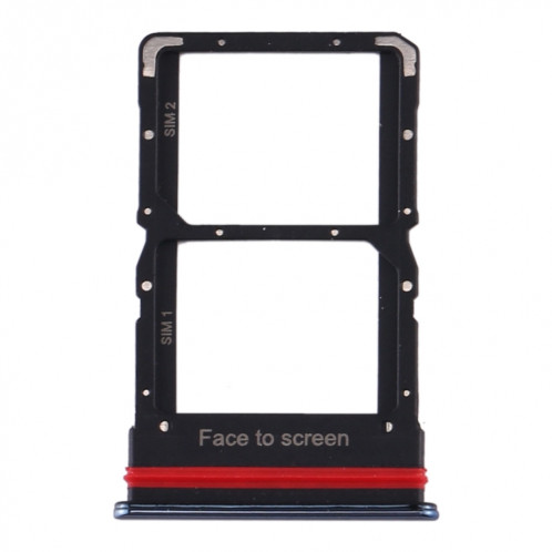 Plateau Carte SIM + Plateau Carte SIM pour Xiaomi Mi 10 Lite 5G (Noir) SH087B82-04