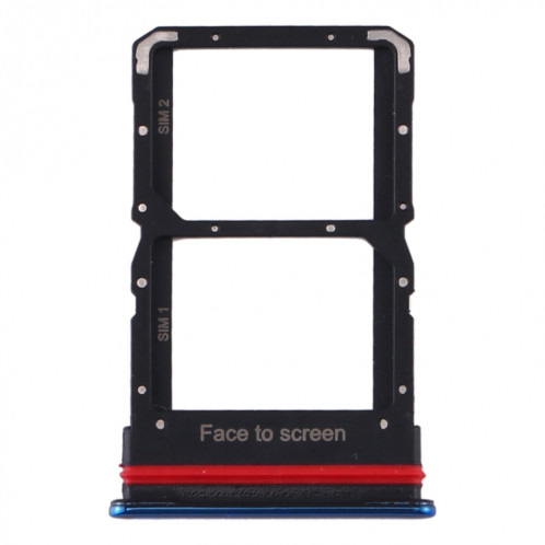 Plateau Carte SIM + Plateau Carte SIM pour Xiaomi Mi 10 Lite 5G (Bleu) SH087L1386-04