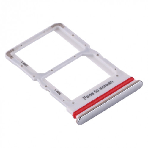 Plateau Carte SIM + Plateau Carte SIM pour Xiaomi Mi 10 Lite 5G (Argent) SH087S1045-04