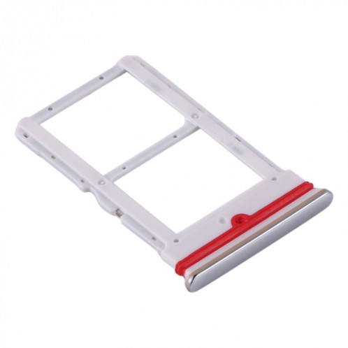 Plateau Carte SIM + Plateau Carte SIM pour Xiaomi Mi 10 Lite 5G (Argent) SH087S1045-04