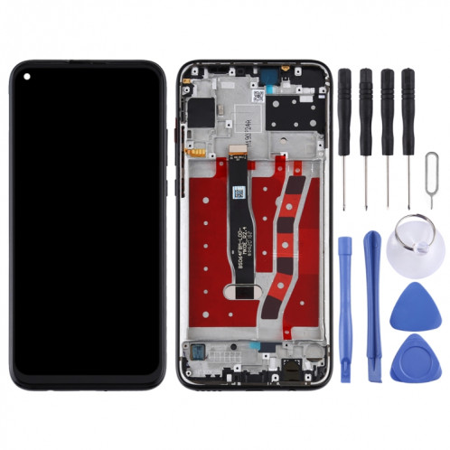 Écran LCD et numériseur complet avec cadre pour Huawei Nova 5i (noir) SH108B1602-06