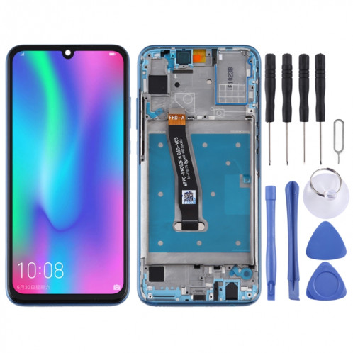 Écran LCD et numériseur complet avec cadre pour Huawei Honor 10 Lite (bleu) SH109L183-06