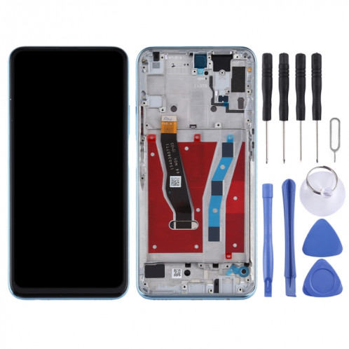 Écran LCD et numériseur Assemblage complet avec cadre pour Huawei P Smart Pro 2019 (bleu) SH111L1882-07