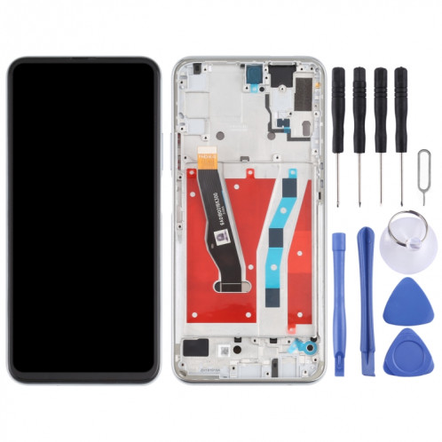 Écran LCD et numériseur assemblage complet avec cadre pour Huawei P Smart Pro 2019 (argent) SH111S431-07