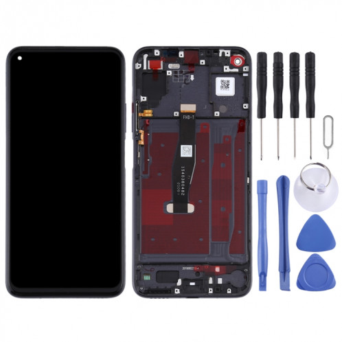 Écran LCD et numériseur complet avec cadre pour Huawei Honor 20 / Nova 5T (Noir) SH112B1092-06