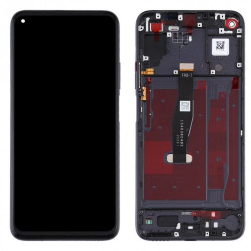 Écran LCD et numériseur complet avec cadre pour Huawei Honor 20 / Nova 5T (Noir) SH112B1092-06