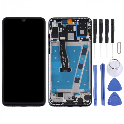 Écran LCD et numériseur complet avec cadre pour Huawei P30 Lite (RAM 4G / version standard) (noir) SH126B767-06