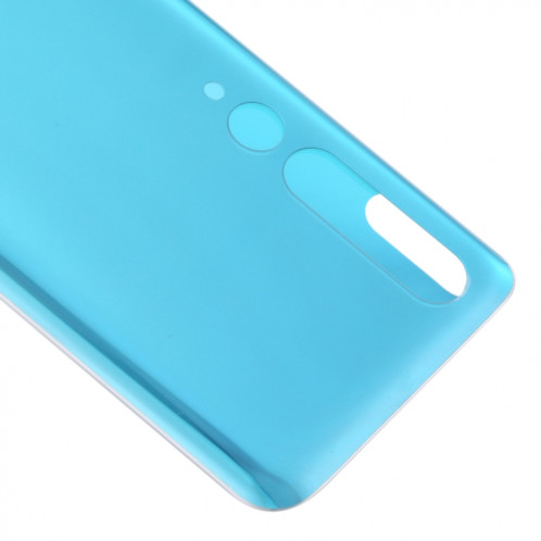Couvercle arrière de la batterie en verre pour Xiaomi Mi 10 5G (bleu) SH01LL1098-06