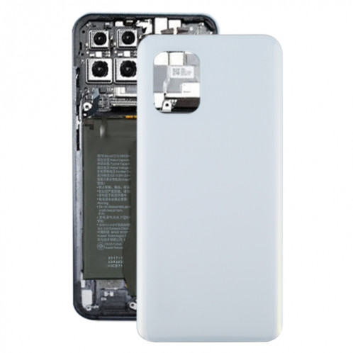 Couvercle arrière de la batterie en verre pour Xiaomi Mi 10 Lite 5G / Mi 10 Youth 5G (blanc) SH06WL943-06