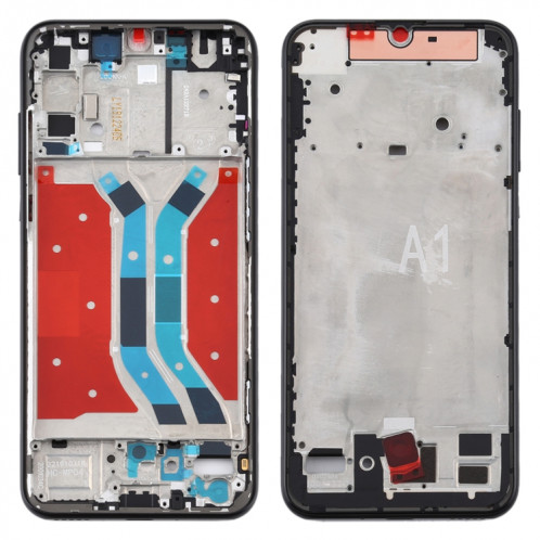 Plaque de cadre intermédiaire d'origine pour Huawei Y8p / P Smart S (noire) SH232B1128-06