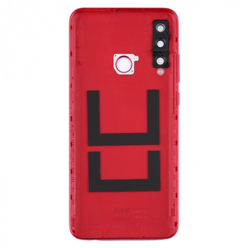 Cache arrière de batterie d'origine avec cache d'objectif d'appareil photo pour Huawei P Smart + 2019 (rouge) SH40RL1113-06