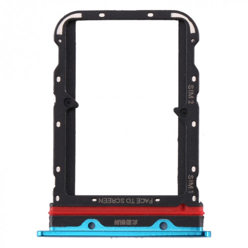 Plateau pour carte SIM + plateau pour carte SIM pour Xiaomi Mi 10 (bleu) SH259L1649-05