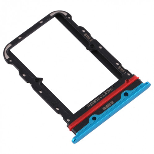 Plateau pour carte SIM + plateau pour carte SIM pour Xiaomi Mi 10 (bleu) SH259L1649-05