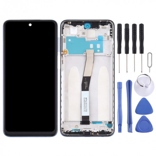 Écran LCD et numériseur complet avec cadre pour Xiaomi Redmi Note 9S (noir) SH324B1406-06