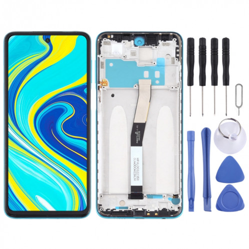 Écran LCD et numériseur complet avec cadre pour Xiaomi Redmi Note 9S (bleu) SH324L576-06