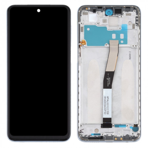 Écran LCD et numériseur complet avec cadre pour Xiaomi Redmi Note 9S (argent) SH324S797-06