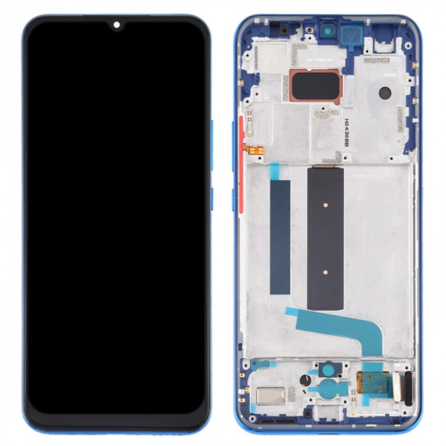 Écran LCD et numériseur d'origine AMOLED avec assemblage complet avec cadre pour Xiaomi Mi 10 Lite 5G (bleu) SH326L1505-06