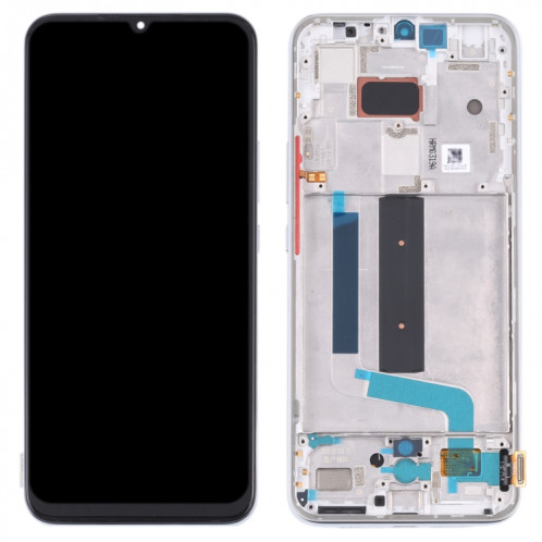 Écran d'écran LCD et numériseur AMOLED original avec cadre pour Xiaomi Mi 10 Lite 5G (argent) SH326S1896-07