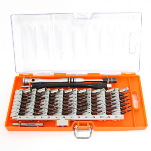 Kit d'outils de réparation d'embout de tournevis de précision en acier à outils S2 60 en 1 (orange) SH464E357-011
