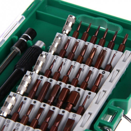 Kit d'outils de réparation d'embout de tournevis de précision en acier à outils S2 60 en 1 (vert) SH464G73-013