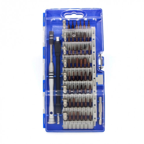 Kit d'outils de réparation d'embout de tournevis de précision en acier à outils S2 60 en 1 (bleu) SH464L1051-011