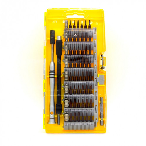 Kit d'outils de réparation d'embout de tournevis de précision en acier à outils S2 60 en 1 (jaune) SH464Y620-011
