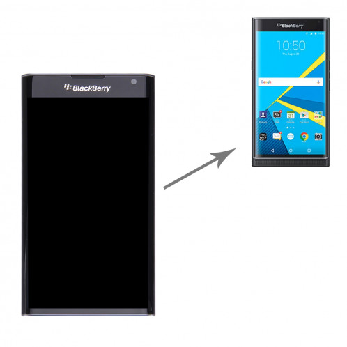 iPartsAcheter pour BlackBerry Priv écran LCD + écran tactile Digitizer Assemblée avec cadre (Noir) SI72BL1175-07