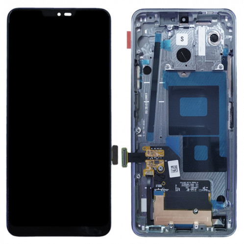 Écran LCD d'origine pour LG G7 ThinQ / G710 G710EM G710PM G710VMP Assemblage complet du numériseur avec cadre (Argent) SH589S855-06