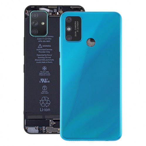 Couvercle arrière de la batterie avec couvercle de l'objectif de la caméra pour Huawei Honor Play 9A (vert) SH16GL1320-06