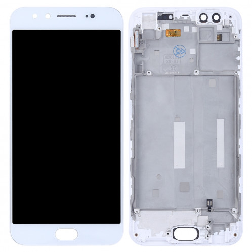 TFT Matériaux Écran LCD et Digitizer Ensemble complet avec cadre pour Vivo X9 (Blanc) SH721W1358-06