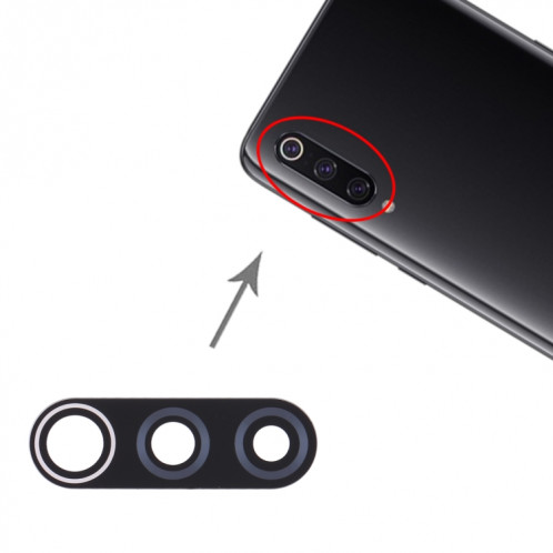 Objectif de caméra arrière 10 PCS pour Xiaomi Redmi 9 SH78191228-04