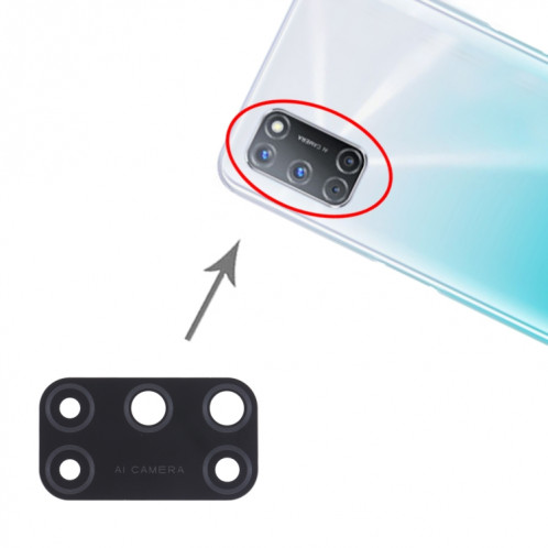 Objectif de caméra arrière 10 PCS pour OPPO A92 / A52 SH78581623-04