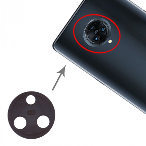 Pour Vivo NEX 3s / NEX 3 Objectif de caméra arrière 10 pièces SH7869871-04