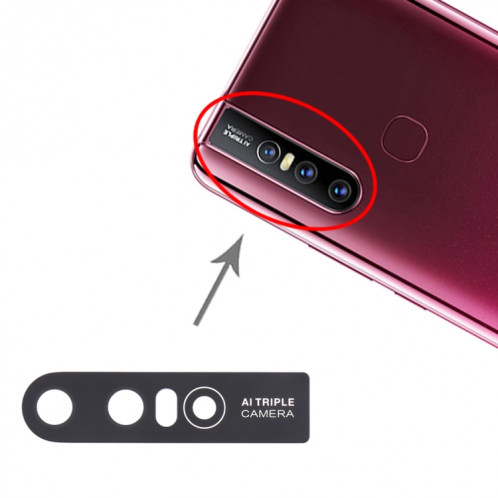 Pour Vivo S1 / V15 10pcs objectif de caméra arrière (noir) SH879B142-04