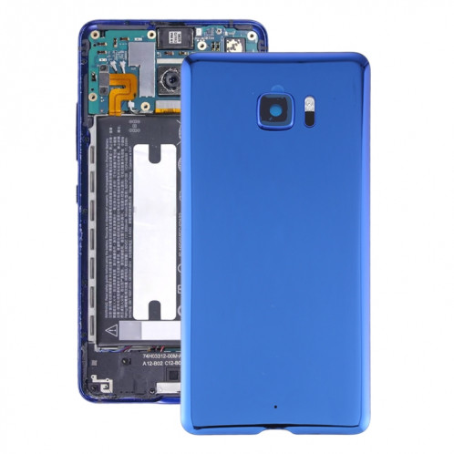 Couvercle arrière de la batterie avec couvercle de l'objectif de l'appareil photo pour HTC U Ultra (bleu) SH91LL153-06